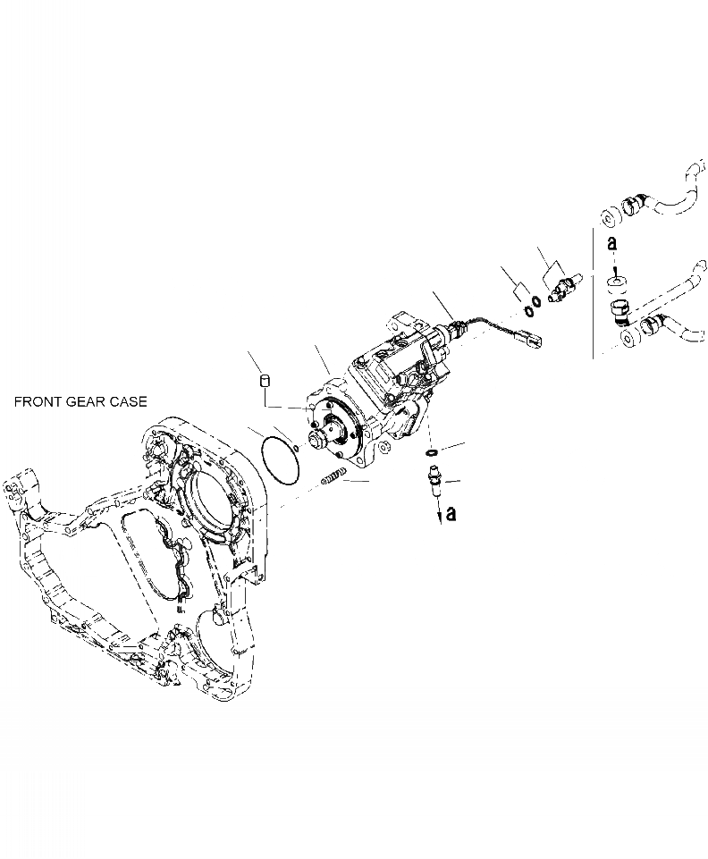 Схема запчастей Komatsu PC350HD-8 - A-AA ТОПЛИВН. НАСОС ДВИГАТЕЛЬ