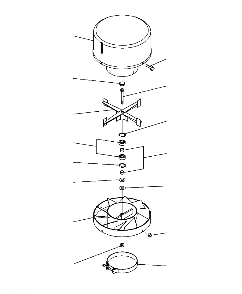 Схема запчастей Komatsu PC350HD-8 - B9999-Y8 ПРЕФИЛЬТР ВНУТР. ЧАСТИ КОМПОНЕНТЫ ДВИГАТЕЛЯ