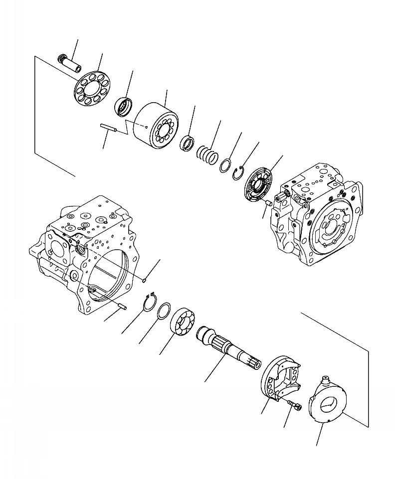 Схема запчастей Komatsu PC350HD-8 - H-A ОСНОВН. НАСОС (7/) ГИДРАВЛИКА