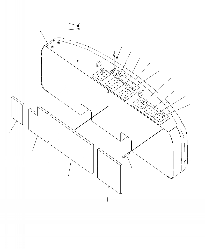 Схема запчастей Komatsu PC350HD-8 - M-A ПРОТИВОВЕС 77 KG (9 LB) ЧАСТИ КОРПУСА