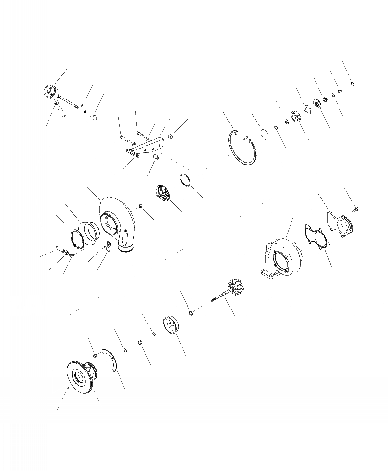 Схема запчастей Komatsu PC350LC-8 - A-AA ТУРБОНАГНЕТАТЕЛЬ НОВ. RELEASE ДВИГАТЕЛЬ