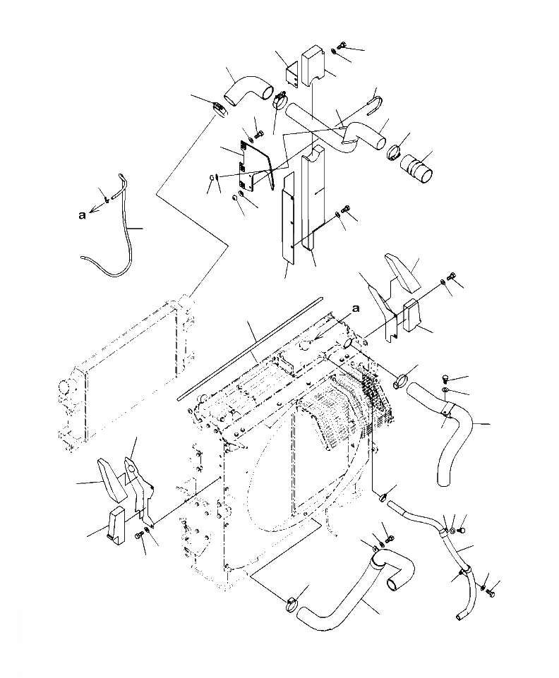 Схема запчастей Komatsu PC350LC-8 - C-A ОХЛАЖД-Е СИСТЕМА ТРУБ РАДИАТОРА СИСТЕМА ОХЛАЖДЕНИЯ