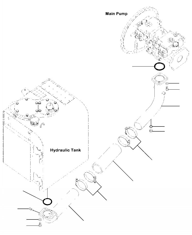 Схема запчастей Komatsu PC350LC-8 - H-A ВСАСЫВАЮЩАЯ ЛИНИЯзаводской номер A789 - UP ГИДРАВЛИКА