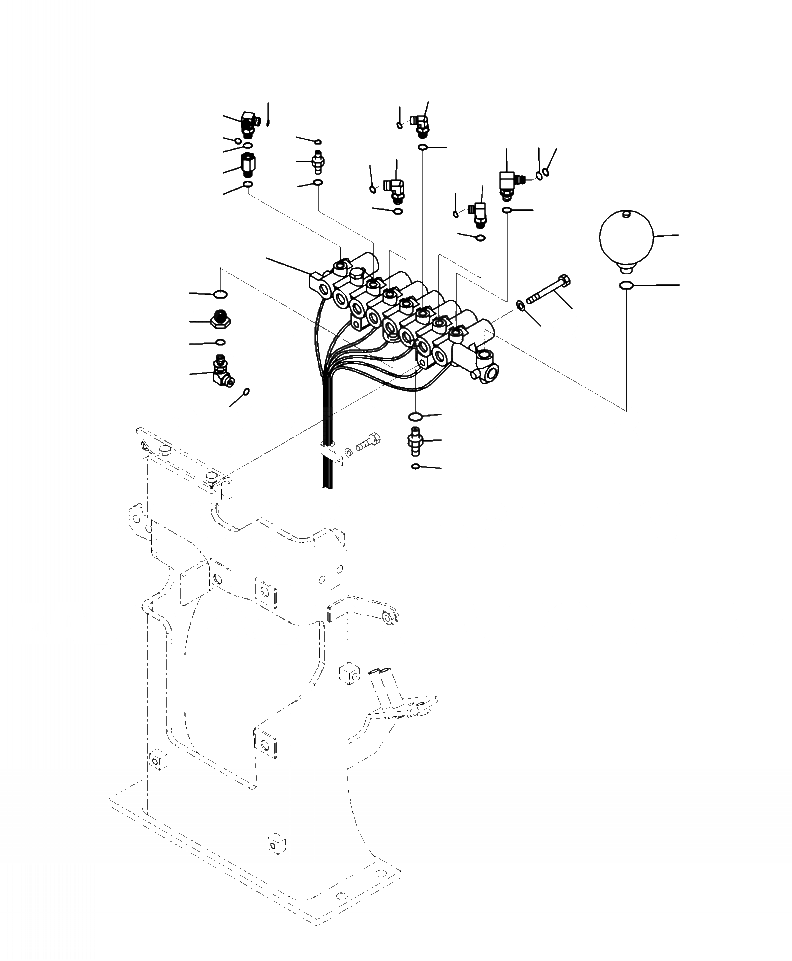 Схема запчастей Komatsu PC350LC-8 - H8-A СОЛЕНОИДНЫЙ КЛАПАН СОЕДИНИТЕЛЬН. ЧАСТИ ГИДРАВЛИКА
