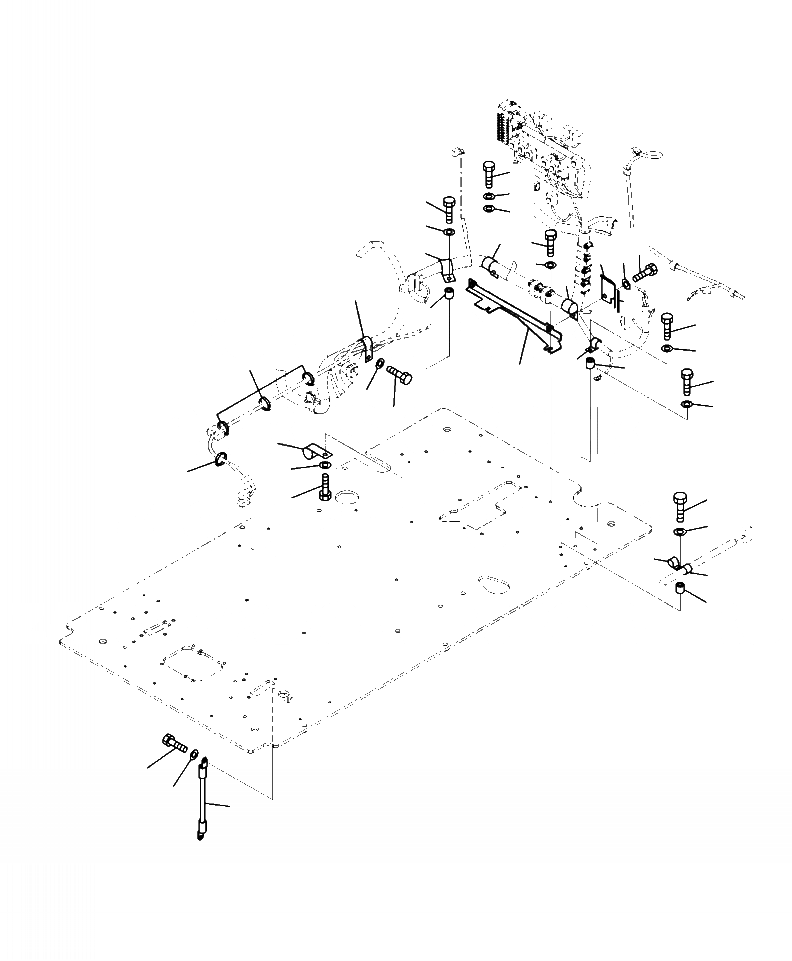 Схема запчастей Komatsu PC350LC-8 - K-7A КАБИНА ПОЛ Э/ПРОВОДКА КРЕПЛЕНИЕ И GROUND OPERATOR\XD S ОБСТАНОВКА И СИСТЕМА УПРАВЛЕНИЯ