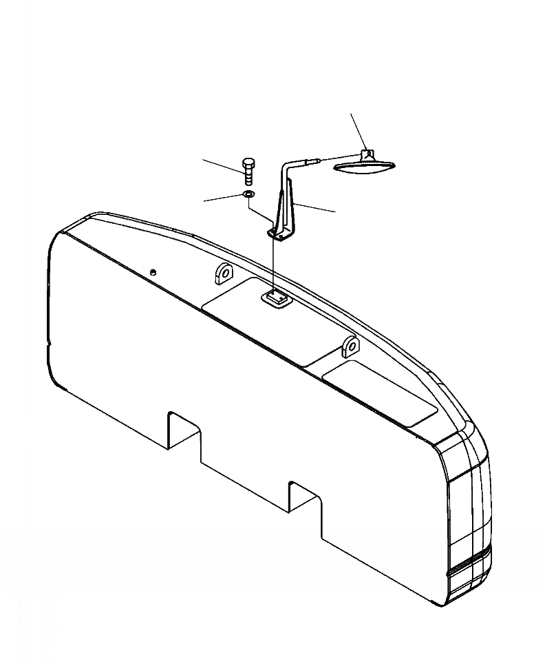 Схема запчастей Komatsu PC350LC-8 - M-A ЗЕРКАЛАПРОТИВОВЕС ЗАДН. VIEW ЧАСТИ КОРПУСА