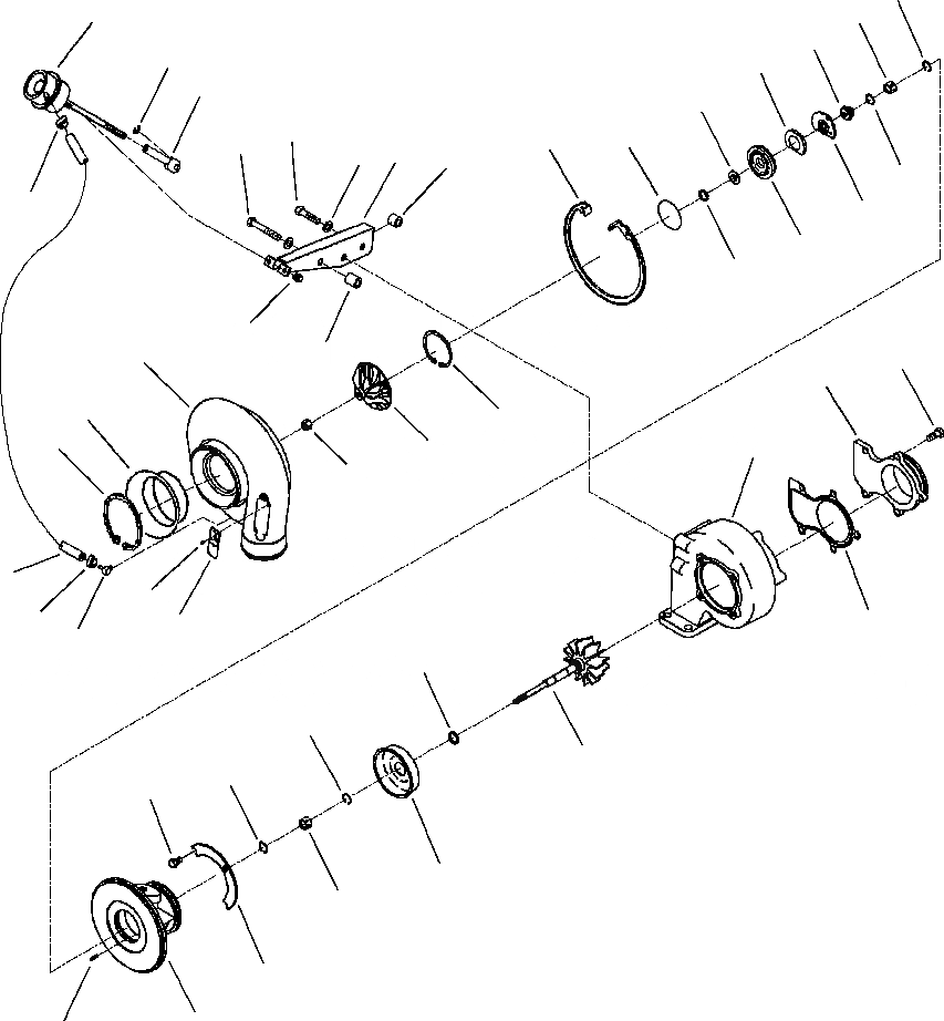 Схема запчастей Komatsu PC350LL-7E0 - A-AA ТУРБОНАГНЕТАТЕЛЬ ДВИГАТЕЛЬ