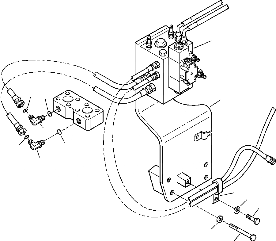 Схема запчастей Komatsu PC350LL-7E0 - H87-A SOFT ПОВОРОТН. БЛОК ГИДРАВЛИКА
