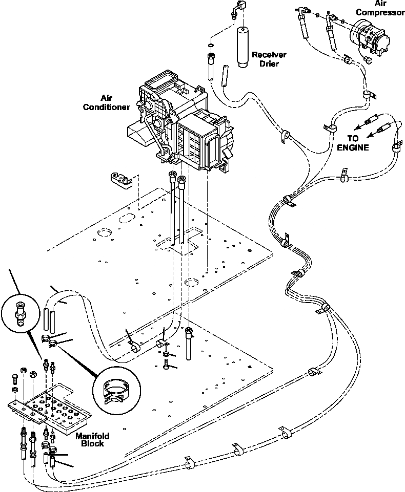 Схема запчастей Komatsu PC350LL-7E0 - K-H КАБИНА КОНДИЦ. ВОЗДУХА ШЛАНГИ ОБОГРЕВАТЕЛЯ И КРЕПЛЕНИЕ OPERATOR\XD S ОБСТАНОВКА И СИСТЕМА УПРАВЛЕНИЯ