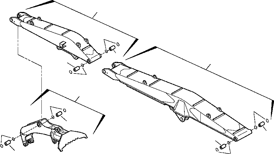 Схема запчастей Komatsu PC350LL-7E0 - T-A LOG ПОГРУЗ. ВТУЛКАS И УПЛОТНЕНИЕS РАБОЧЕЕ ОБОРУДОВАНИЕ
