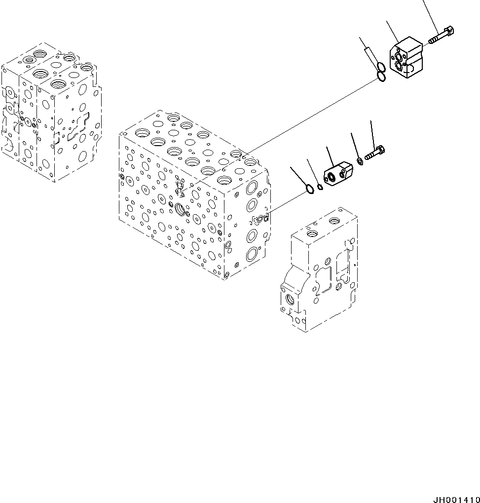 Схема запчастей Komatsu PC350LC-8 - ОСНОВН. УПРАВЛЯЮЩ. КЛАПАН, -АКТУАТОР ВНУТР. ЧАСТИ (/) ОСНОВН. УПРАВЛЯЮЩ. КЛАПАН, -АКТУАТОР