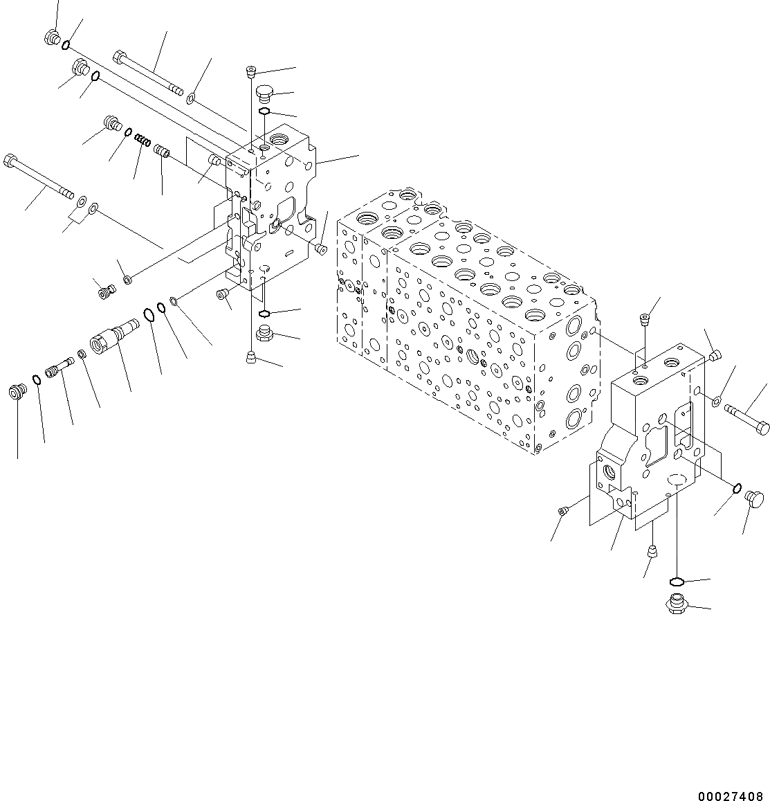 Схема запчастей Komatsu PC350LC-8 - ОСНОВН. УПРАВЛЯЮЩ. КЛАПАН, -АКТУАТОР ВНУТР. ЧАСТИ (7/) ОСНОВН. УПРАВЛЯЮЩ. КЛАПАН, -АКТУАТОР