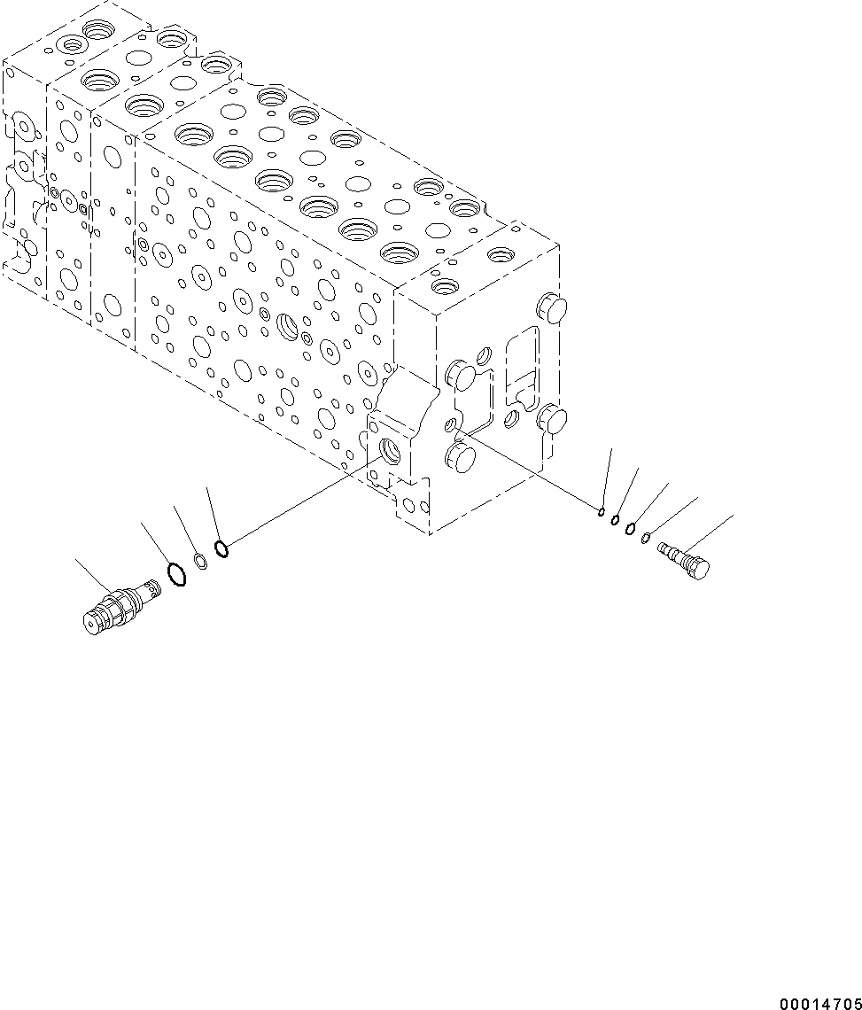 Схема запчастей Komatsu PC350LC-8 - ОСНОВН. УПРАВЛЯЮЩ. КЛАПАН, -АКТУАТОР ВНУТР. ЧАСТИ (/) ОСНОВН. УПРАВЛЯЮЩ. КЛАПАН, -АКТУАТОР