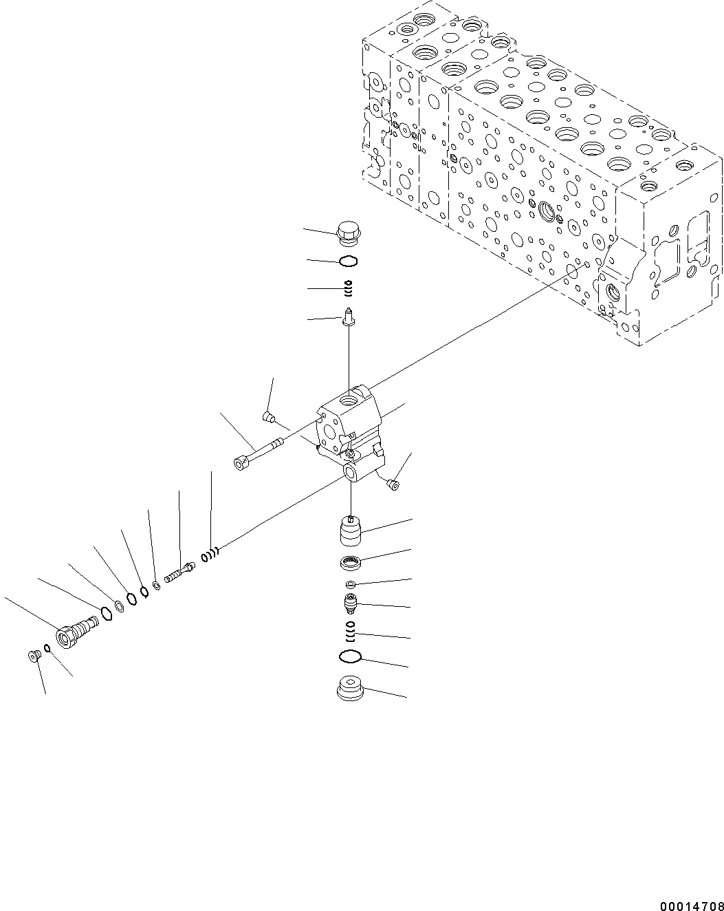 Схема запчастей Komatsu PC350LC-8 - ОСНОВН. УПРАВЛЯЮЩ. КЛАПАН, -АКТУАТОР ВНУТР. ЧАСТИ (/) ОСНОВН. УПРАВЛЯЮЩ. КЛАПАН, -АКТУАТОР