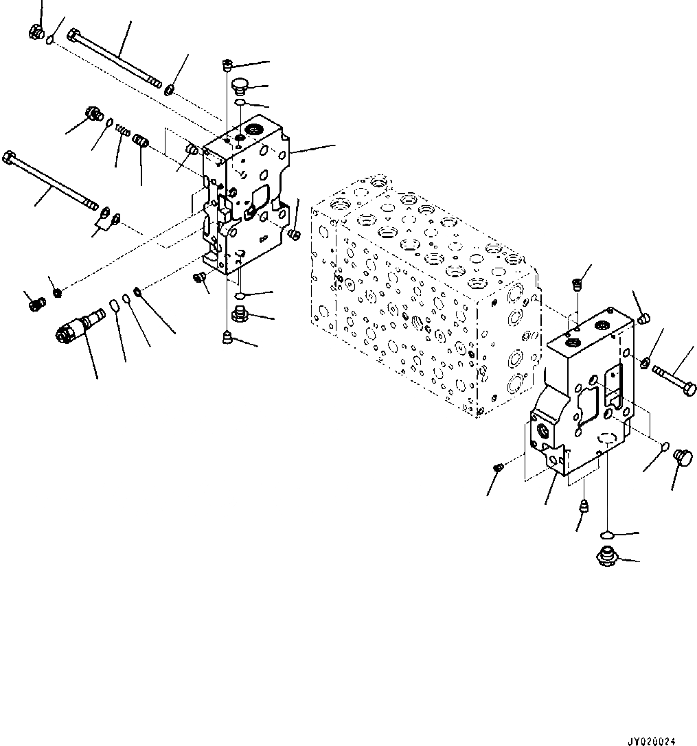 Схема запчастей Komatsu PC350LC-8 - УПРАВЛЯЮЩ. КЛАПАН, БЕЗ -ДОПОЛН. АКТУАТОР ТРУБЫ, 7-СЕКЦИОНН., ВНУТР. ЧАСТИ (7/) ОСНОВН. УПРАВЛЯЮЩ. КЛАПАН, -АКТУАТОР, ТРУБЫ LESS