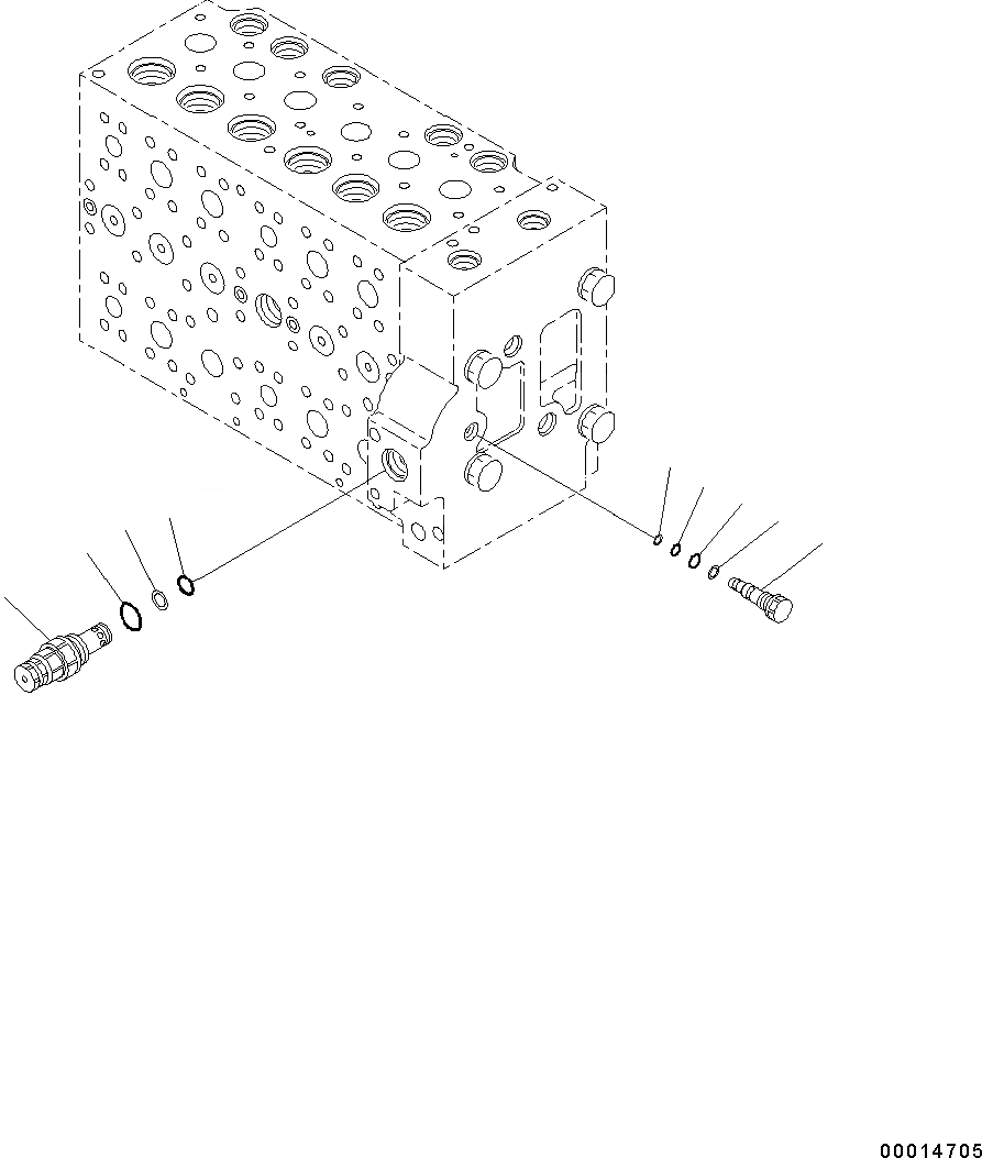 Схема запчастей Komatsu PC350LC-8 - УПРАВЛЯЮЩ. КЛАПАН, БЕЗ -ДОПОЛН. АКТУАТОР ТРУБЫ, 7-СЕКЦИОНН., ВНУТР. ЧАСТИ (/) ОСНОВН. УПРАВЛЯЮЩ. КЛАПАН, -АКТУАТОР, ТРУБЫ LESS