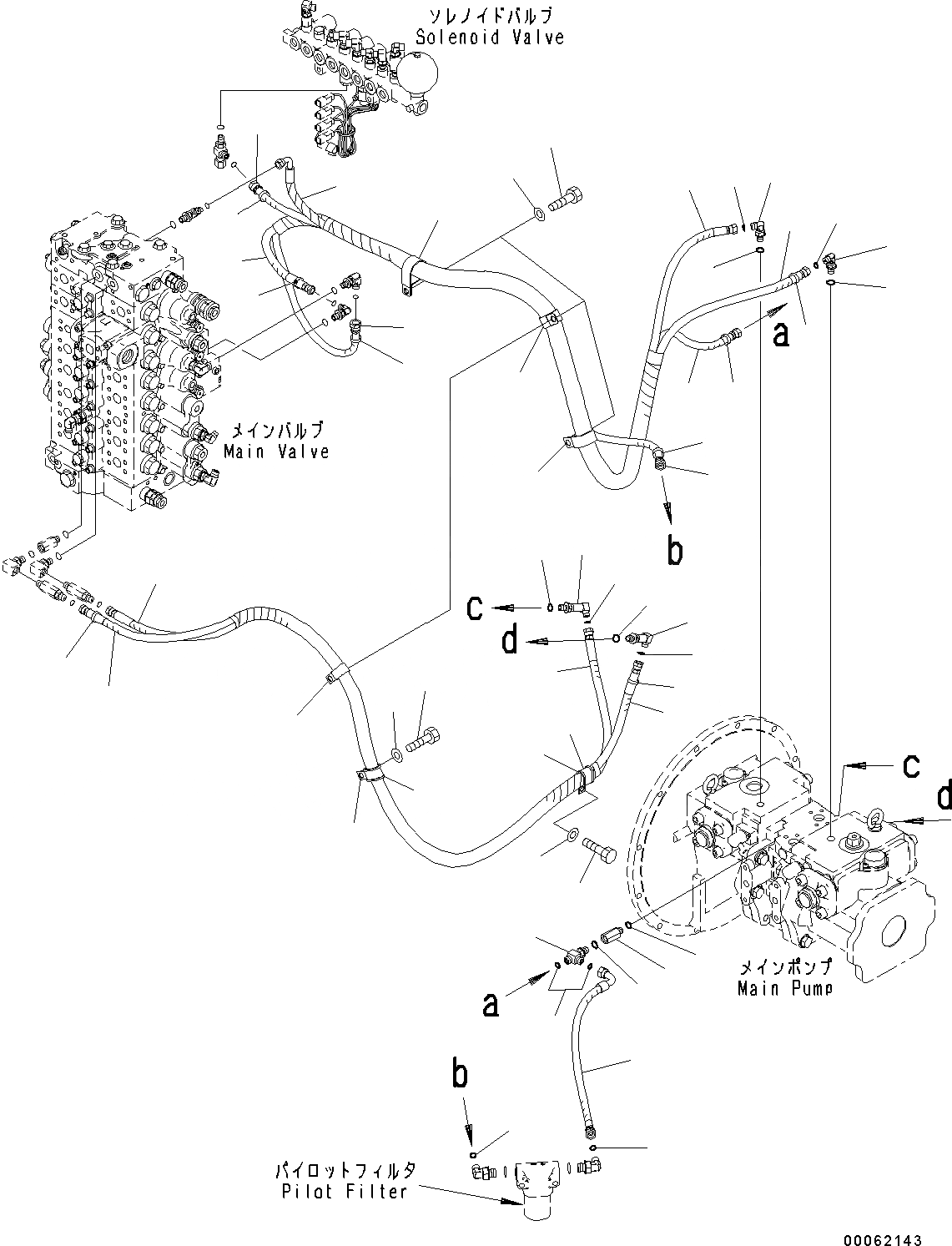 Схема запчастей Komatsu PC350LC-8 - LS ТРУБЫ, ДЛЯ ДОПОЛН. АКТУАТОР ТРУБЫ LS ТРУБЫ, ДЛЯ ДОПОЛН. АКТУАТОР ТРУБЫ