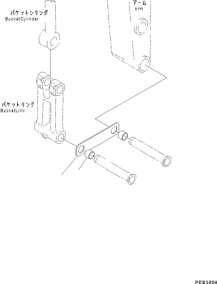Схема запчастей Komatsu PC350LC-8 - РУКОЯТЬ, .M, УСИЛ.ENED, ЧАС. СИСТ. СМАЗКИ ТИП (№B7-) РУКОЯТЬ, .M, УСИЛ.ENED, ЧАС. СИСТ. СМАЗКИ ТИП