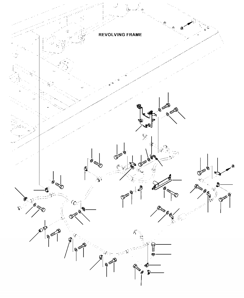 Схема запчастей Komatsu PC360LC-10 - E-A ЭЛЕКТРИКА ОСНОВНАЯ РАМА Э/ПРОВОДКА КРЕПЛЕНИЕS И КОРПУСS ( A-A8 ) ЭЛЕКТРИКА