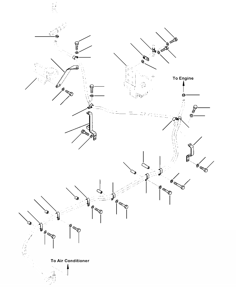 Схема запчастей Komatsu PC360LC-10 - K7-A КОНДИЦ. ВОЗДУХА ШЛАНГИ ОБОГРЕВАТЕЛЯ КРЕПЛЕНИЕS И КОРПУСS OPERATOR\XD S ОБСТАНОВКА И СИСТЕМА УПРАВЛЕНИЯ