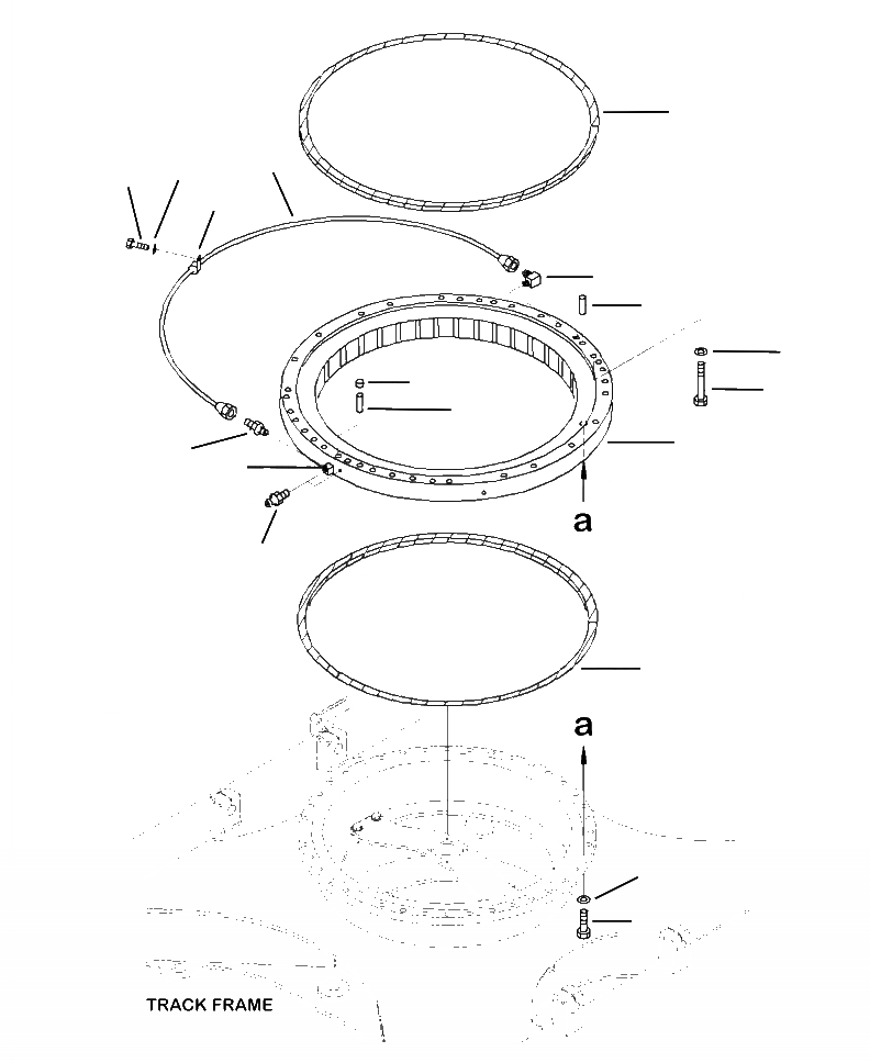 Схема запчастей Komatsu PC360LC-10 - N-A ПОВОРОТН. КРУГ ПОВОРОТН. КРУГ И КОМПОНЕНТЫ