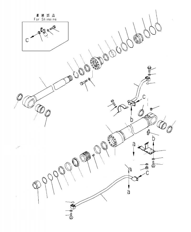 Схема запчастей Komatsu PC360LC-10 - T-A ЦИЛИНДР ASSEMBLY СТРЕЛА (ПРАВ.) РАБОЧЕЕ ОБОРУДОВАНИЕ