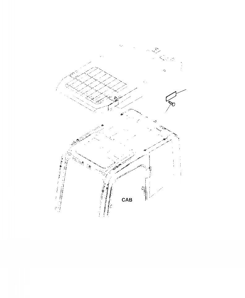 Схема запчастей Komatsu PC360LC-10 - U- КАБИНА ВЕРХН. ЧАСТИ КОРПУСА LV ПРЕДУПРЕЖДАЮЩ. МАРКИРОВКА МАРКИРОВКА