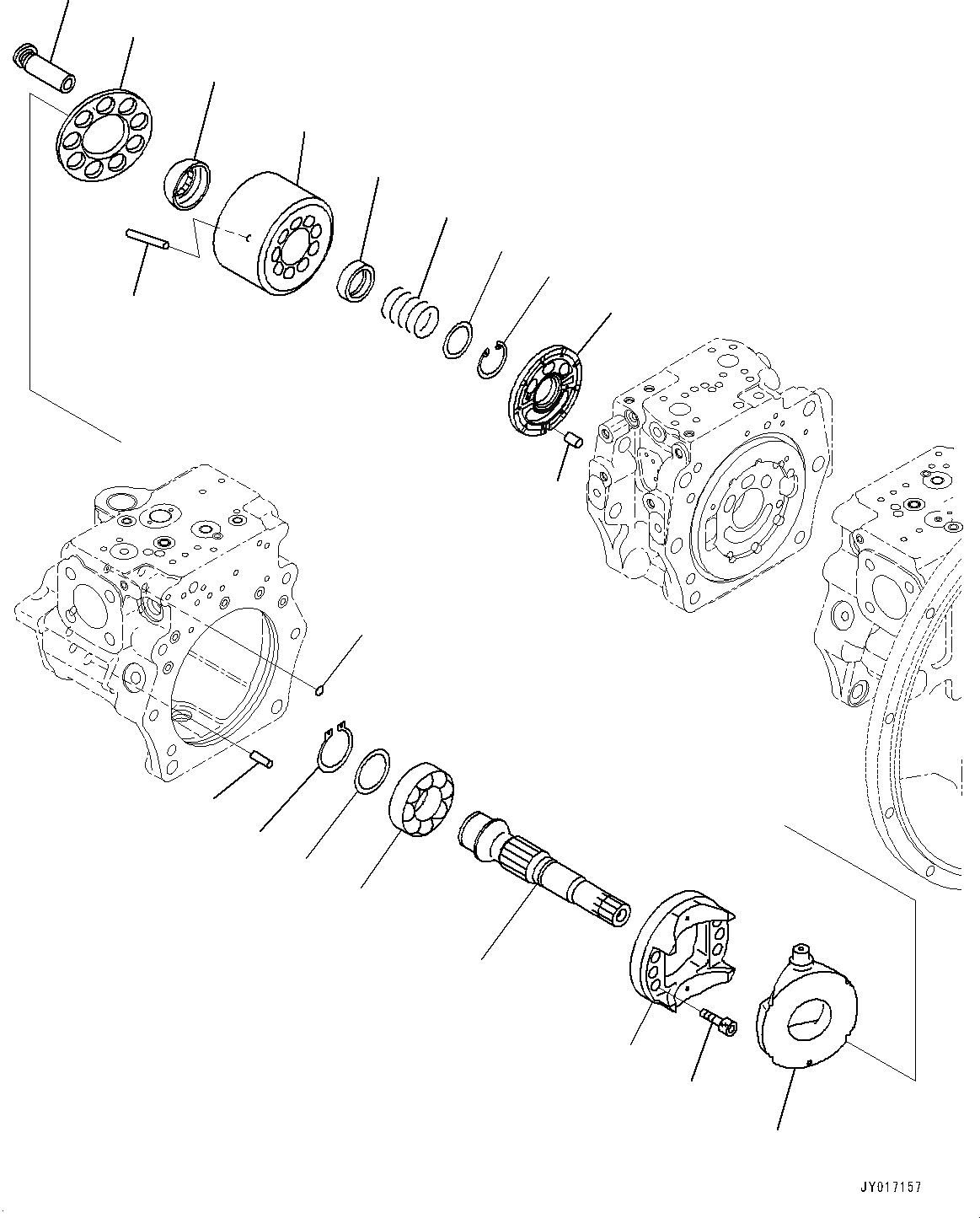 Схема запчастей Komatsu PC360LC-10 - ОСНОВН. ПОРШЕНЬ НАСОС, ВНУТР. ЧАСТИ (7/) (№K7-) ОСНОВН. ПОРШЕНЬ НАСОС, ВНУТР. ЧАСТИ (№K7-)