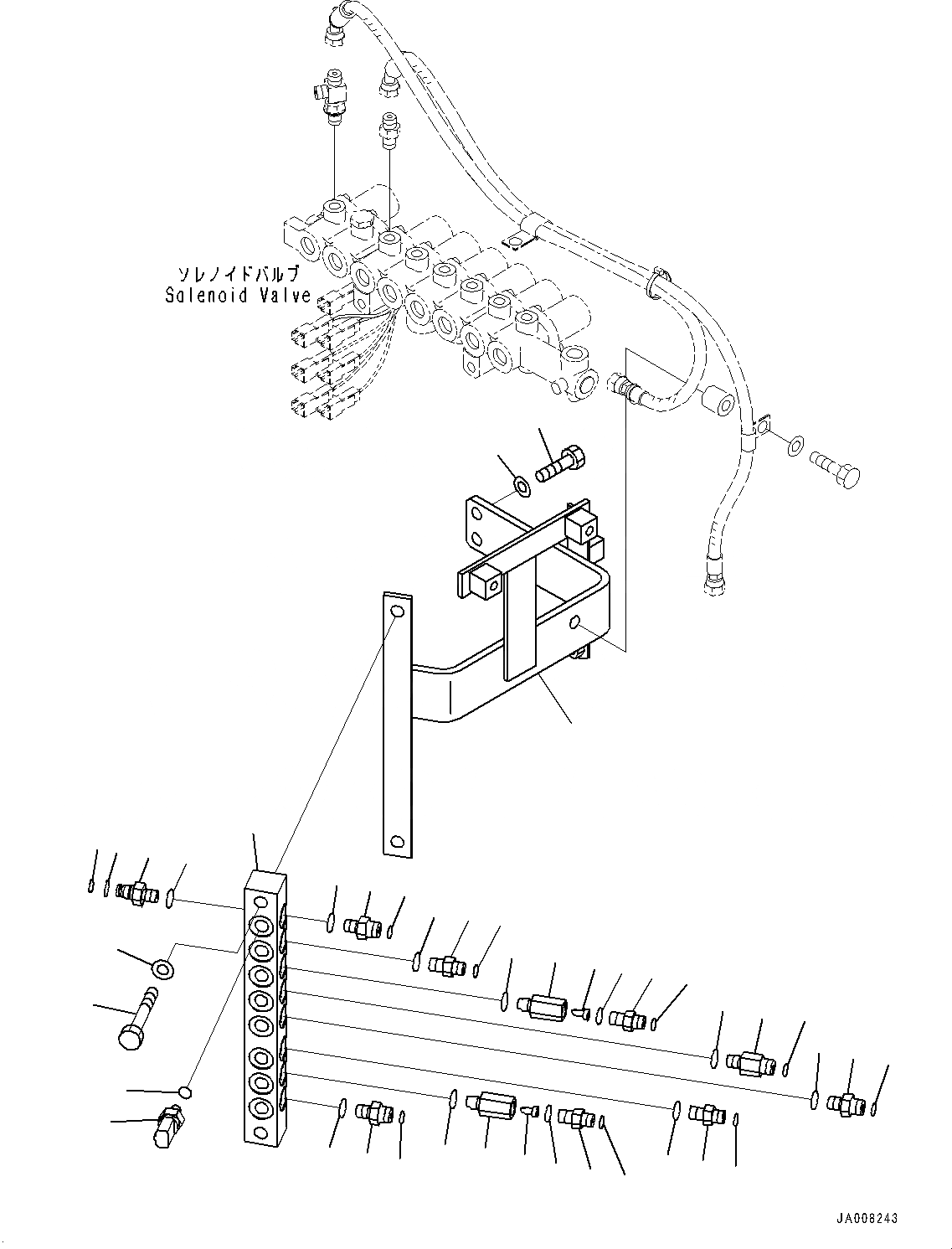 Схема запчастей Komatsu PC360LC-10 - СОЛЕНОИДНЫЙ КЛАПАН ТРУБЫ, АККУМУЛЯТОР, ДЛЯ СТРАН ЕС ARRANGEMENT, ВНУТР. ЧАСТИ, СОЛЕНОИДНЫЙ КЛАПАН СОЛЕНОИДНЫЙ КЛАПАН ТРУБЫ, NON НАВЕСН. ОБОРУД СПЕЦ-Я, АККУМУЛЯТОР, ДЛЯ СТРАН ЕС ARRANGEMENT
