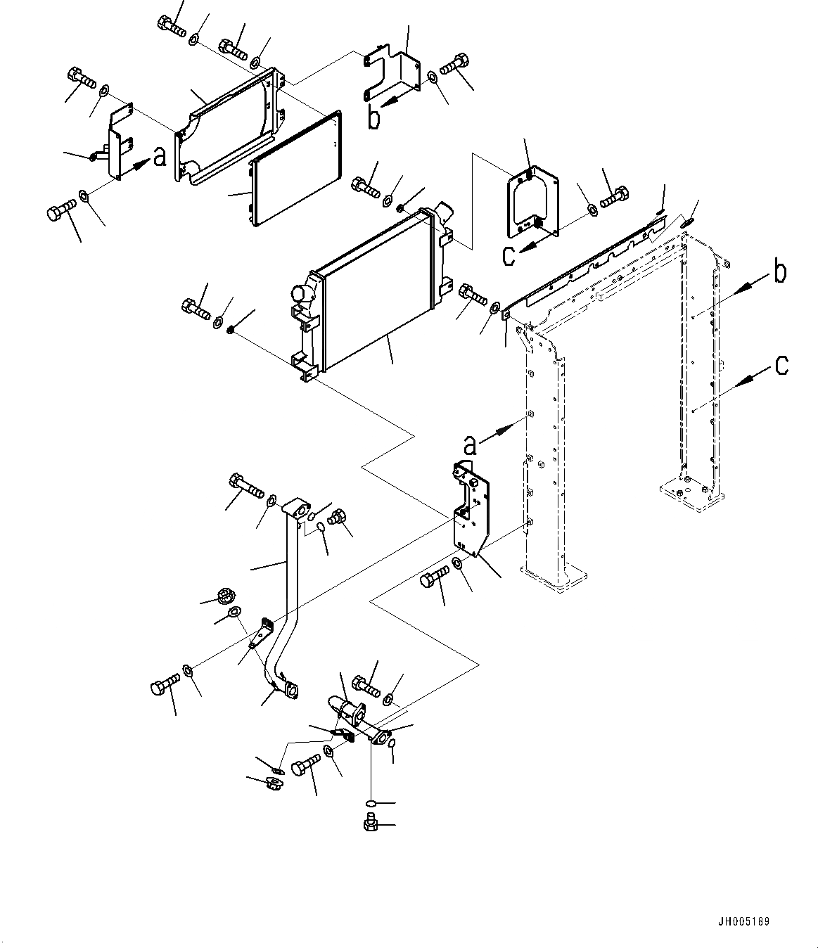 Схема запчастей Komatsu PC360NLC-10 - СИСТЕМА ОХЛАЖДЕНИЯ, ДЛЯ СТРАН ЕС БЕЗОПАСН. REGULATION, ПОСЛЕОХЛАДИТЕЛЬ СИСТЕМА ОХЛАЖДЕНИЯ, ДЛЯ СТРАН ЕС БЕЗОПАСН. REGULATION