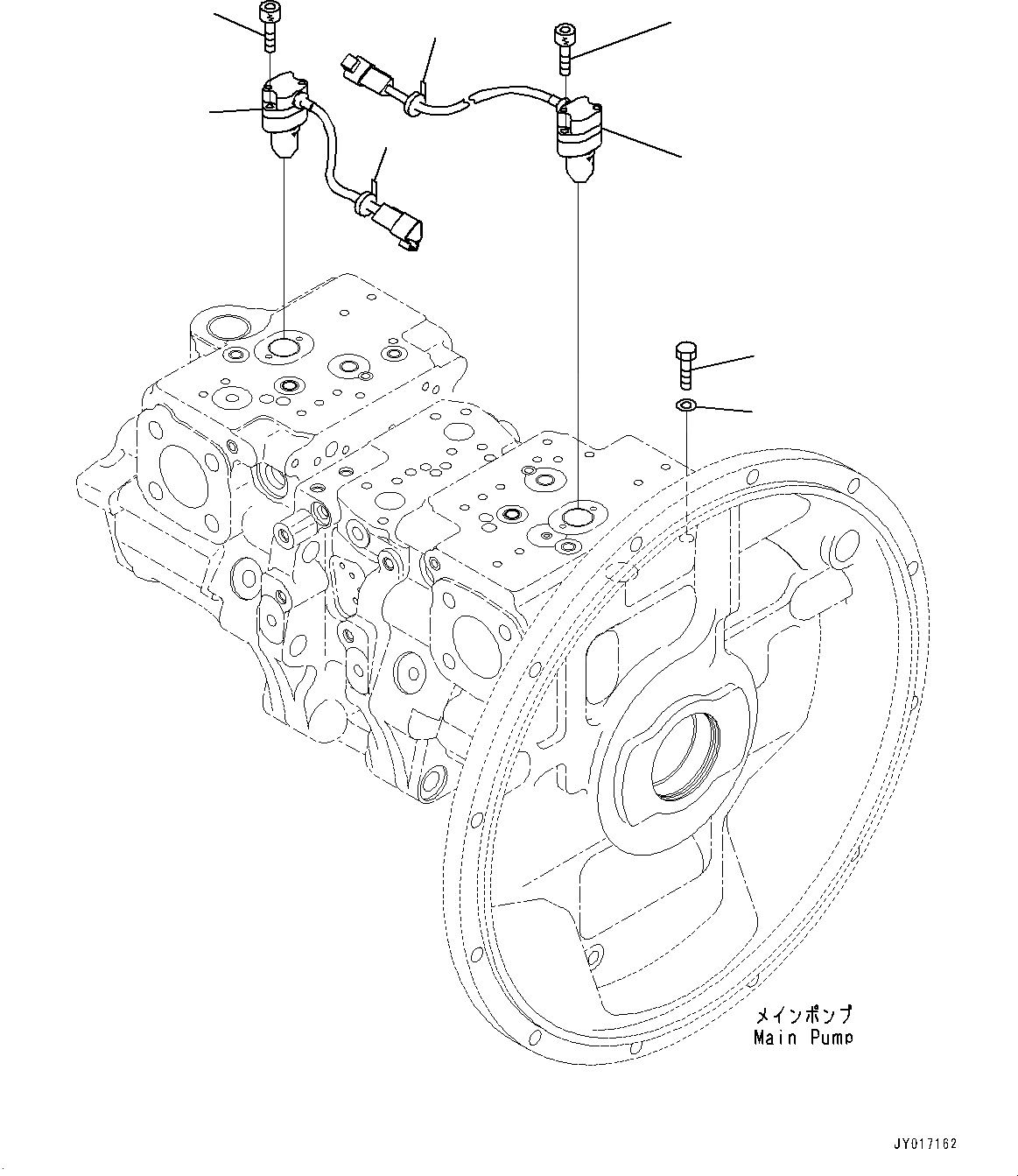 Схема запчастей Komatsu PC360NLC-10 - ОСНОВН. ПОРШЕНЬ НАСОС, ВНУТР. ЧАСТИ (/) ОСНОВН. ПОРШЕНЬ НАСОС