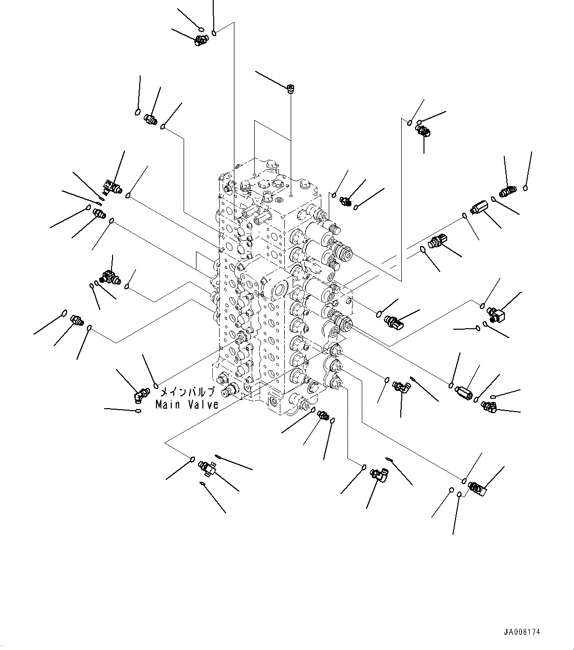 Схема запчастей Komatsu PC360NLC-10 - ОСНОВН. УПРАВЛЯЮЩ. КЛАПАН, С -ДОПОЛН. АКТУАТОР ТРУБЫ, АККУМУЛЯТОР, ANTI-DROP КЛАПАН, СТРЕЛА И РУКОЯТЬ, ОСНОВН. КЛАПАН КОМПОНЕНТЫ ОСНОВН. УПРАВЛЯЮЩ. КЛАПАН, С -ДОПОЛН. АКТУАТОР ТРУБЫ, АККУМУЛЯТОР, ANTI-DROP КЛАПАН, СТР