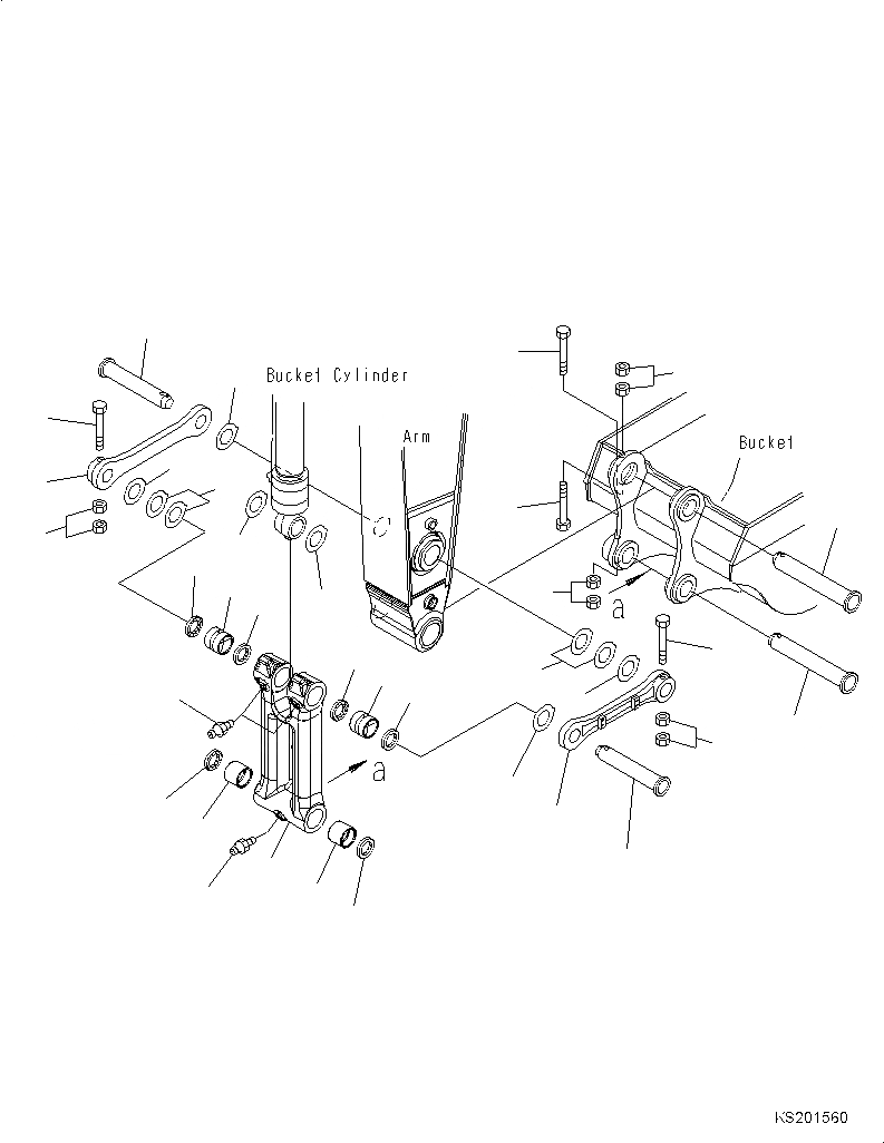 Схема запчастей Komatsu PC360LC - СОЕДИНЕНИЕ КОВША T РАБОЧЕЕ ОБОРУДОВАНИЕ