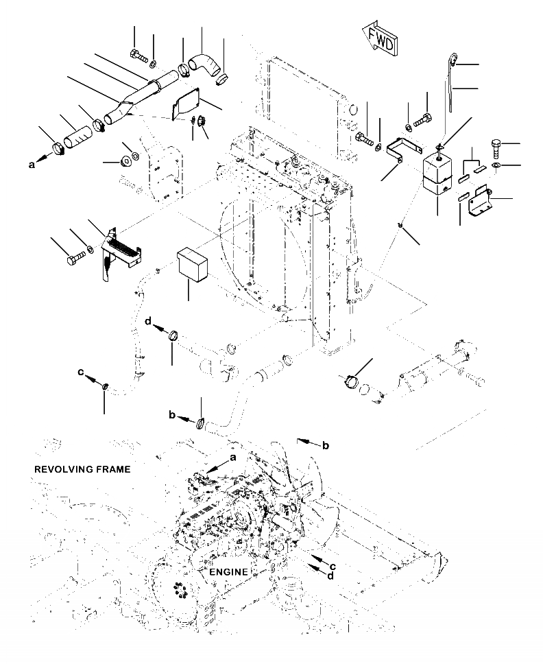Схема запчастей Komatsu PC390LC-10 - C-A СИСТЕМА ОХЛАЖДЕНИЯ ПОСЛЕОХЛАДИТЕЛЬ ТРУБЫ И РЕЗЕРВН. БАК РАДИАТОРА СИСТЕМА ОХЛАЖДЕНИЯ