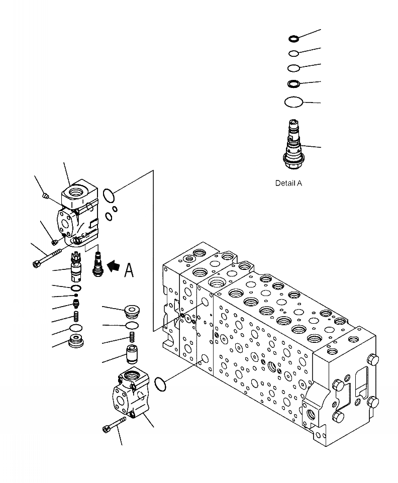 Схема запчастей Komatsu PC390LC-10 - H-A ОСНОВН. УПРАВЛЯЮЩ. КЛАПАН COMPLETE ASSEMBLY (/) ГИДРАВЛИКА