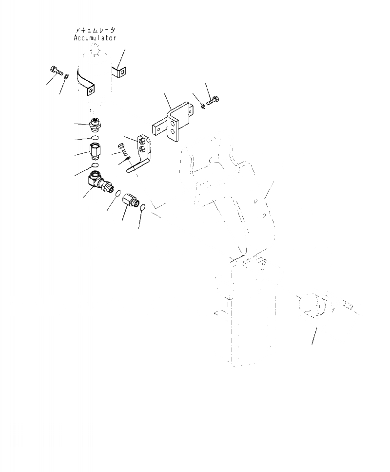 Схема запчастей Komatsu PC390LC-10 - H7-7 ГИДРОЛИНИЯ НАВЕСН. ОБОРУД ТРУБЫ, -ДОПОЛН. АКТУАТОР ТРУБЫ, АККУМУЛЯТОР КРЕПЛЕНИЕ ГИДРАВЛИКА