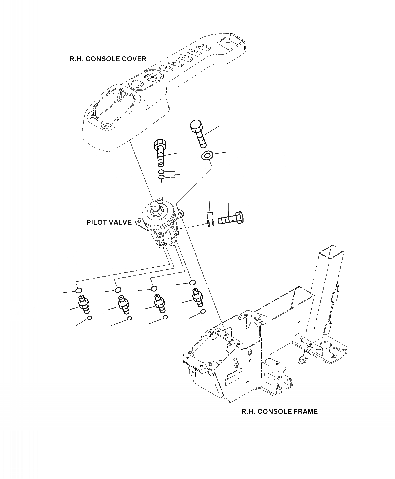 Схема запчастей Komatsu PC390LC-10 - K-8A КЛАПАН PPCПРАВ. СОЕДИН-ЕS OPERATORS ОБСТАНОВКА И СИСТЕМА УПРАВЛЕНИЯ