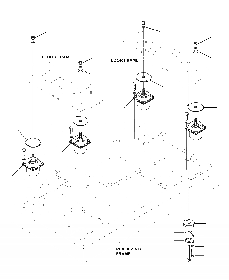 Схема запчастей Komatsu PC390LC-10 - K-A КАБИНА КРЕПЛЕНИЕ ПОЛАS OPERATORS ОБСТАНОВКА И СИСТЕМА УПРАВЛЕНИЯ