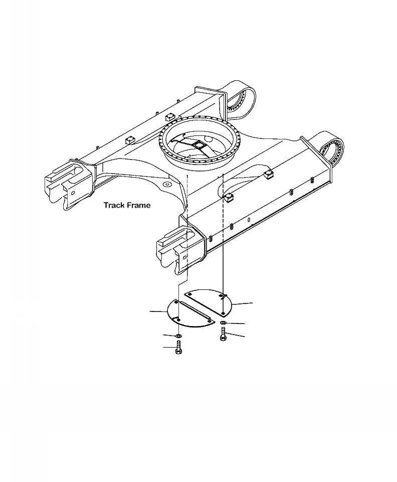 Схема запчастей Komatsu PC390LC-10 - R-A ГУСЕНИЧНАЯ РАМА НИЖН. КРЫШКА НИЖН.CARRIAGE