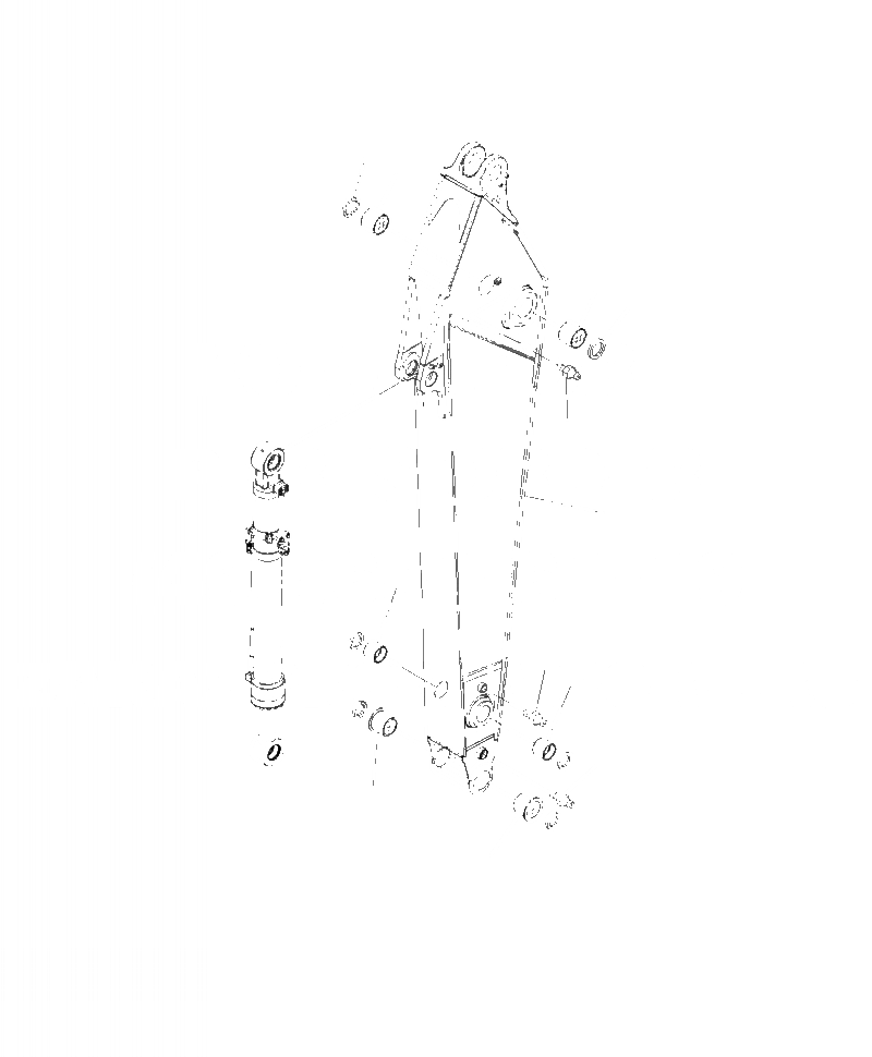 Схема запчастей Komatsu PC390LC-10 - T-A РУКОЯТЬ . M РАБОЧЕЕ ОБОРУДОВАНИЕ