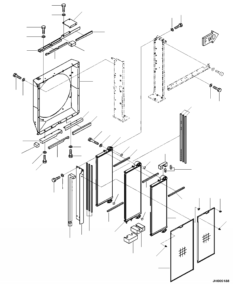 Схема запчастей Komatsu PC390LL-10 A50601 - C-A СИСТЕМА ОХЛАЖДЕНИЯ МАСЛООХЛАДИТЕЛЬ И КОЖУХ СИСТЕМА ОХЛАЖДЕНИЯ