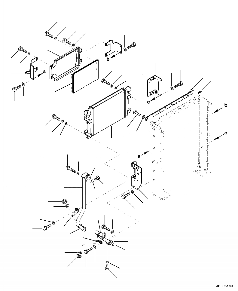 Схема запчастей Komatsu PC390LL-10 A50601 - C-A СИСТЕМА ОХЛАЖДЕНИЯ ПОСЛЕОХЛАДИТЕЛЬ И КОНДИЦ. КОНДЕНСАТОР СИСТЕМА ОХЛАЖДЕНИЯ