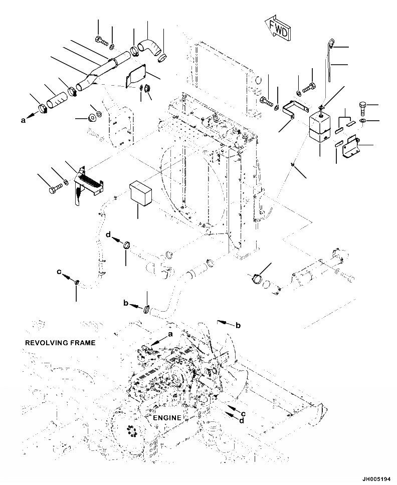 Схема запчастей Komatsu PC390LL-10 A50601 - C-A СИСТЕМА ОХЛАЖДЕНИЯ ПОСЛЕОХЛАДИТЕЛЬ ТРУБЫ И РЕЗЕРВН. БАК РАДИАТОРА СИСТЕМА ОХЛАЖДЕНИЯ