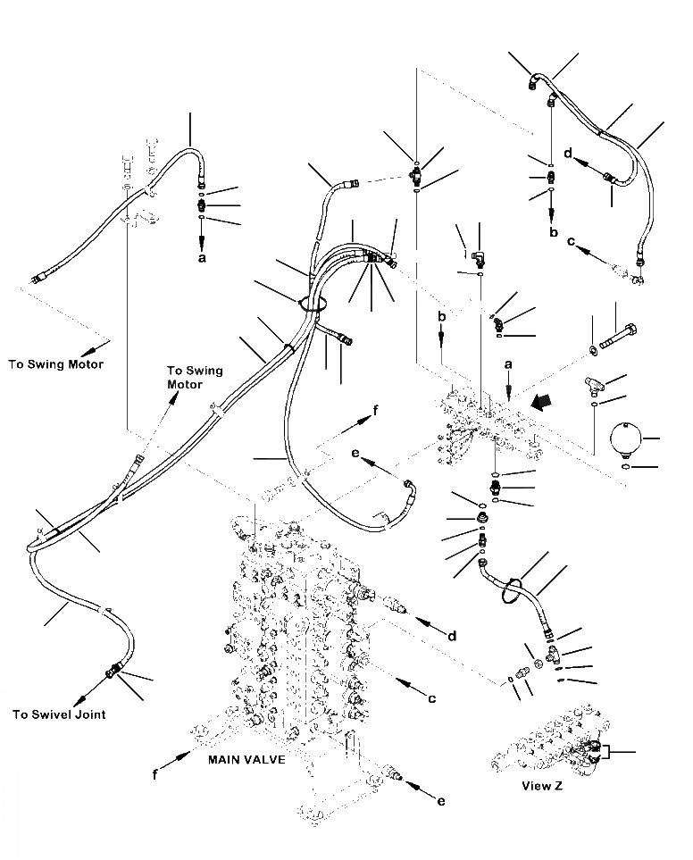 Схема запчастей Komatsu PC390LL-10 A50601 - H8-A ГИДРОЛИНИЯ СОЛЕНОИДНЫЙ КЛАПАН ЛИНИИ ГИДРАВЛИКА