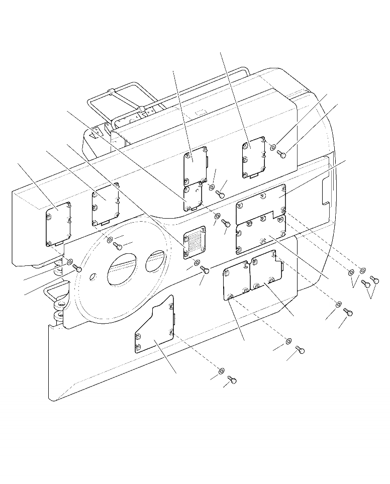 Схема запчастей Komatsu PC390LL-10 A50601 - M8-A ОСНОВНАЯ РАМА НИЖН.COVER ЧАСТИ КОРПУСА И КРЫШКИ
