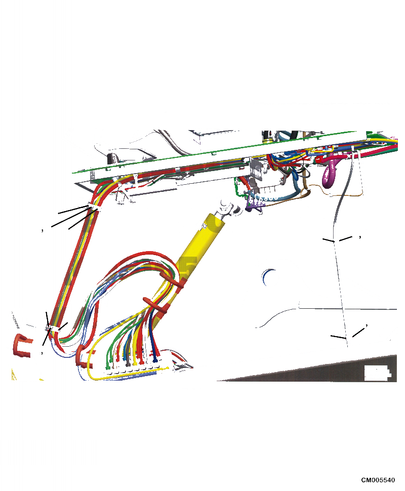 Схема запчастей Komatsu PC390LL-10 A50601 - M8-A RISER НАКЛОН. A/C ЛИНИЯ КРЕПЛЕНИЕS (/) ЧАСТИ КОРПУСА И КРЫШКИ