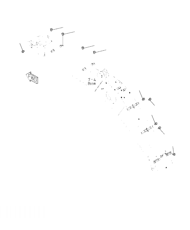 Схема запчастей Komatsu PC390LL-10 A50601 - T-A СТРЕЛА MM УСИЛ.ENED СТРЕЛА ЗАГЛУШКАS РАБОЧЕЕ ОБОРУДОВАНИЕ