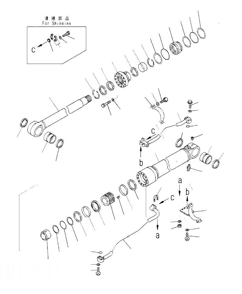 Схема запчастей Komatsu PC390LL-10 A50601 - T-A ЦИЛИНДР ASSEMBLY СТРЕЛА (ЛЕВ.) РАБОЧЕЕ ОБОРУДОВАНИЕ