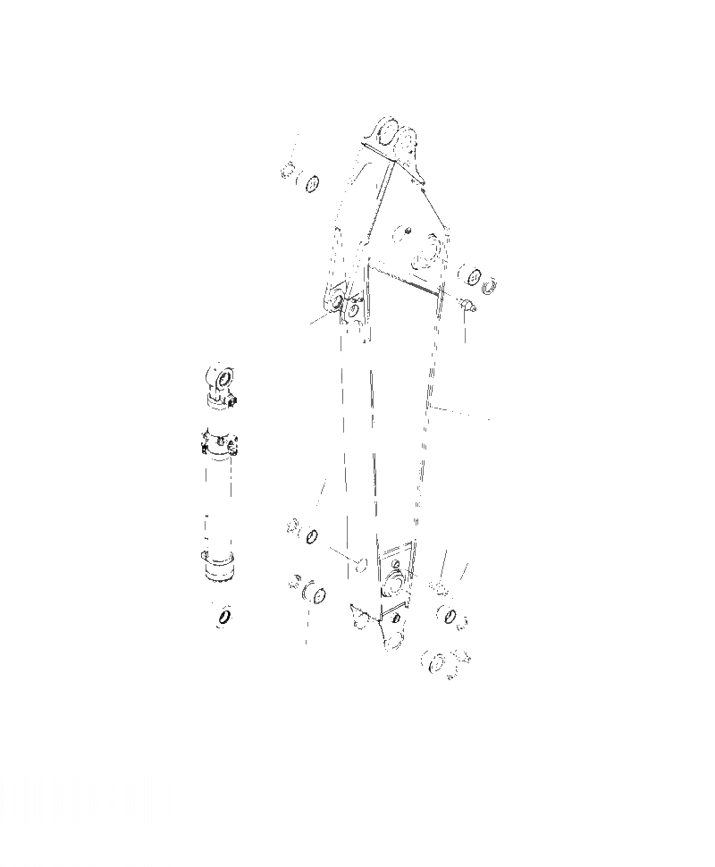 Схема запчастей Komatsu PC390LL-10 A50601 - T-A РУКОЯТЬ . M РАБОЧЕЕ ОБОРУДОВАНИЕ