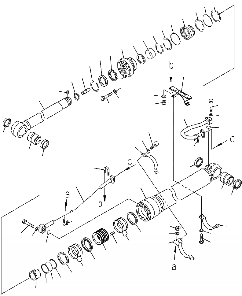 Схема запчастей Komatsu PC390LL-10 A50601 - T-A LOG ПОГРУЗ. ЦИЛИНДР РУКОЯТИ РАБОЧЕЕ ОБОРУДОВАНИЕ